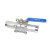 Кран шаровый   ABRA-BV61 под приварку (сварку) ду25 ру40 ABRA-BV61L-Q61F-1000-3L стальной ст. 20